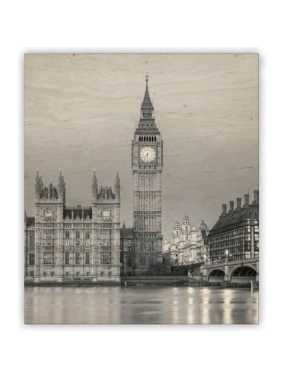 Dřevěný obraz (Big Ben 2026) - 45 x 52 cm