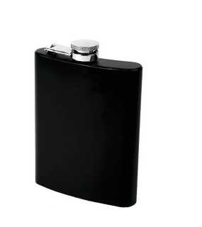 Ploskačka 237ml "SCHWARZWOLF" > černá