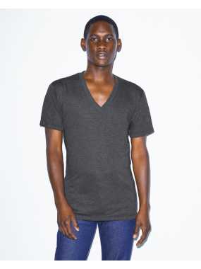 Unisex tričko (AA UNISEX TRI-BLEND SHORT SLEEVE V-NECK T-SHIRT)>modrá (athletic)>L