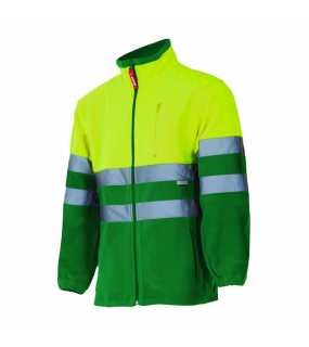 Pánská bunda (VELILLA HV TWO-TONE FLEECE JACKET) > zelená/žlutá (hi-vis) > 2XL