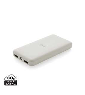 Bezdrátová powerbanka z RCS recyklovaného plastu > bílá