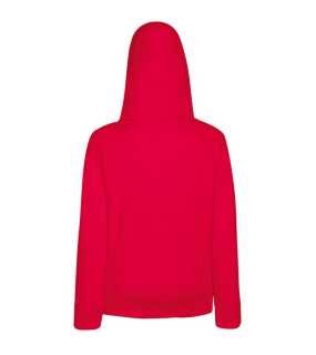 Dámská mikina (Fruit of the Loom-LF LW HOODED SWEAT)>červená>XL