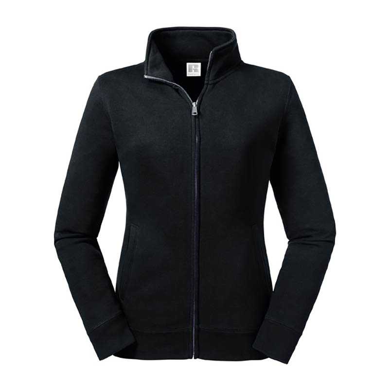 Dámská mikina (RUSSELL Ladies 'Authentic Sweat Jacket)>černá>S