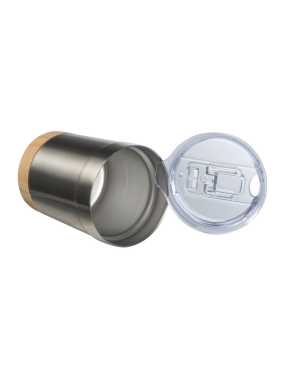 Recyklovaná ocelová sklenice Turín, 300ml > šedá