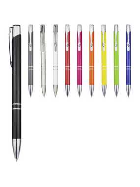 Kovové kuličkové pero (barva inkoustu černá) >červená