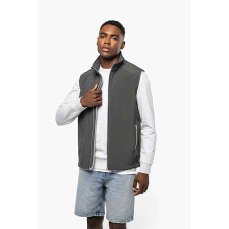 Unisex vesta (Kariban 2-LAYER SOFTSHELL BODYWARMER) > černá > 2XL