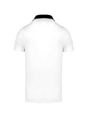 Pánská polokošile (Kariban "MEN'S TWO-TONE JERSEY POLO SHIRT") > bílá / modrá (navy) > 2XL