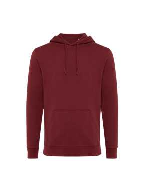 Mikina s kapucí Iqoniq Jasper z recykl. bavlny > bordó > M