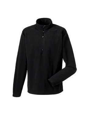 Pánská fleece mikina (Quarter Zip Microfleece RUSSELL)>černá>2XL