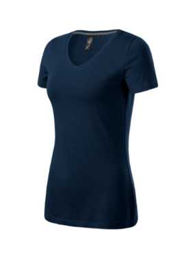 Dámské triko (MALFINI Premium Action V-neck) > modrá (tmavě) > S