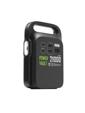 Přenosná nabíjecí stanice Power Vault 21000mAh z RCS RPET > černá