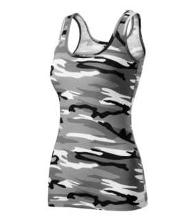 Dámské tílko (MALFINI Camo Triumph) > šedá (camouflage) > S