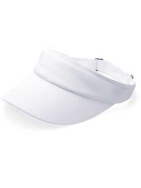 Unisex kšilt (Beechfield Sports Visor) > bílá