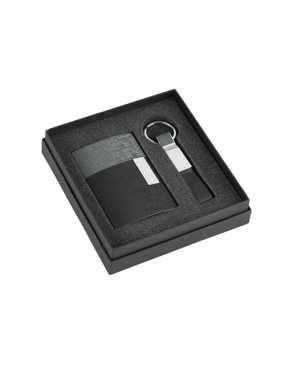 Sada klíčenky s vizitkáře > šedá (light)