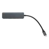 Hub s HDMI vstupem Terra z RCS recykl. hliníku > šedá