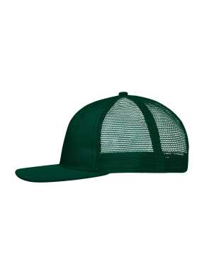 6 panelová kšiltovka (DAIBER 6 Panel Flat Peak Cap)>zelená (dark) / zelená (dark)