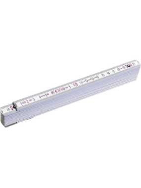 Dřevěné skládací pravítko Stabila > bílá