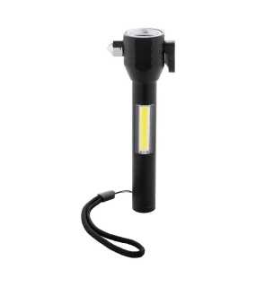 Nouzová baterka s kladívkem > černá