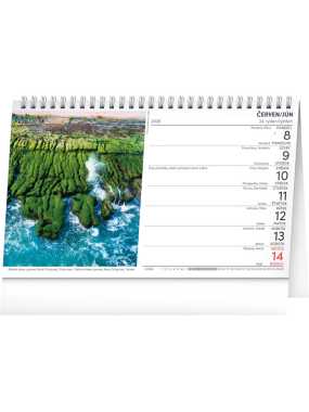 Stolní kalendář (Voda CZ/SK 2026) - 23,1 x 14,5 x 1 cm