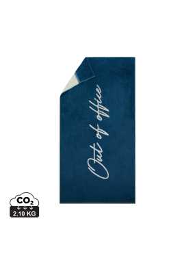 Osuška na lehátko VINGA Lounge > modrá/bílá