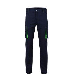 Pánské kalhoty (VELILLA TWO-TONE STRETCH TROUSERS) > modrá (navy) / zelená (lime) > 48
