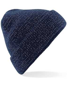 Unisex čepice (Beechfield Reflective Beanie) > modrá (french navy)