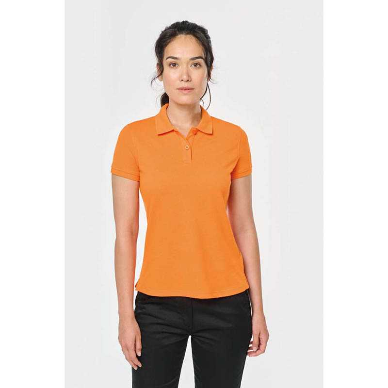 Dámská polokošile (LADIES' SHORT-SLEEVED POLO SHIRT) > oranžová > 3XL