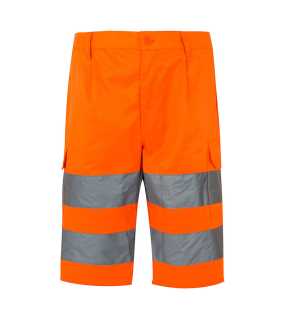 Pánské krátké kalhoty (VELILLA HV SHORTS) > oranžová (hi-vis) > 2XL