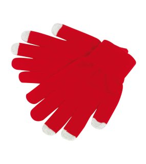 Dotykové rukavice> červená