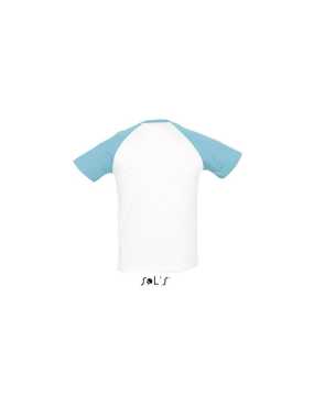 Pánské triko (Sols MEN SLEEVES T-SHIRT)>bílá / modrá (atoll)>L