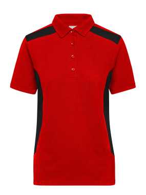 Ladies Workwear Polo STRONG>červená / čierna>3XL