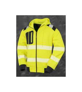 Reflexní bunda (RESULT Genuine Safe-Guard Robust Sweat Hoody) > žlutá/černá > L