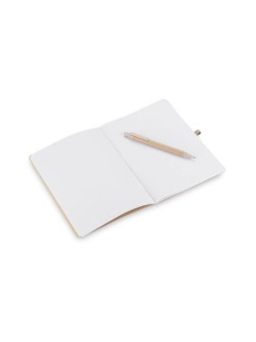 Poznámkový blok A5 s perem > béžová