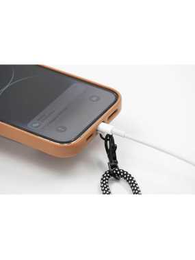 Lanyard na mobil z recyklovaných PET lahví > šedá (gun metal)