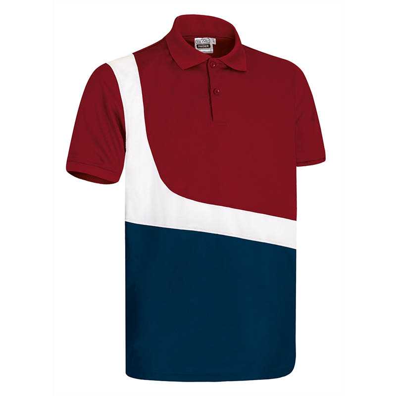 Pánská polokošile (PARTNER) > červená (lotto) / bílá / modrá (orion navy) > M