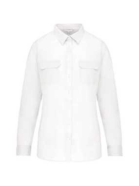 Dámská košile (KARIBAN LADIES' LONG SLEEVED SAFARI SHIRT) > bílá > 2XL