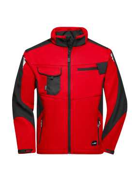 Pracovní softshell bunda (JN SOFTSHELL JACKET)>červená / černá>5XL