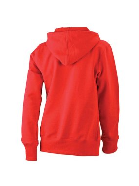 Dámská mikina (JN Ladies' Hooded Jacket)>červená>XL