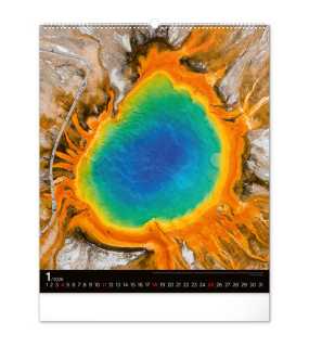 Nástěnný kalendář (Energie 2026) - 48 x 56 x 1 cm