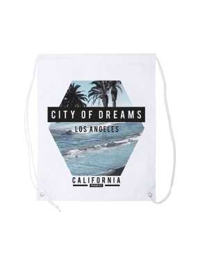 Sáček se šňůrkou > bílá