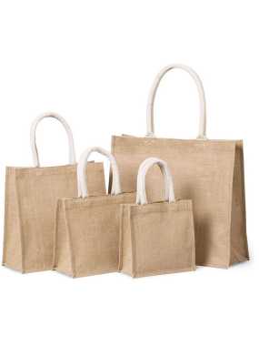 Taška (KIMOOD JUTE CANVAS TOTE SHOPPING BAG - MEDIUM)>přírodní