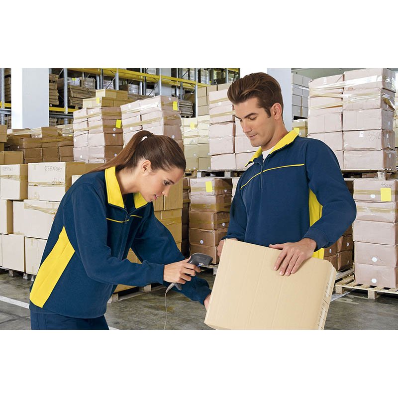 Unisex mikina (THUNDER) > modrá (orion navy) / šedá (cement) > L