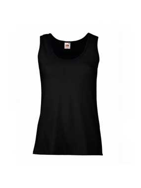 Dámské tílko (FRUIT OF THE LOOM New Lady-Fit Valueweight Vest )>černá>M