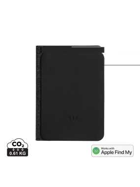 Cestovní peněženka s lokátorem Trackmate z RCS polyesteru > černá