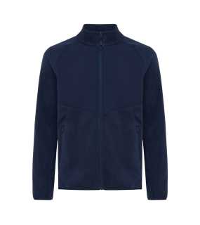 Micro fleece bunda na zip Iqoniq Talung z rec. polyesteru > modrá (navy) > M