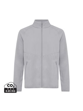 Micro fleece bunda na zip Iqoniq Talung z rec. polyesteru > šedá (storm) > 2XS
