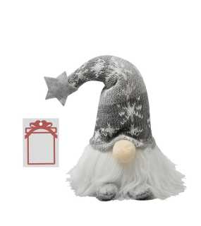 Vánoční trpaslík se světlem > šedá