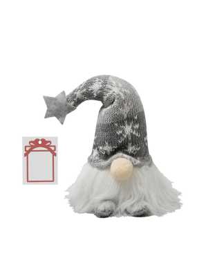 Vánoční trpaslík se světlem > šedá