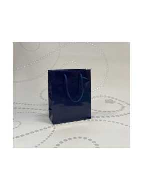 Papírová taška (LUXURY LINE) > modrá > 23x9x35 cm