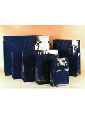 Papírová taška> modrá> 240x90x350mm